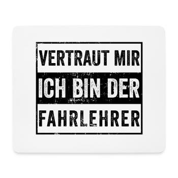 Fahrlehrer Fahrschullehrer Führerschein Geschenk - Mousepad (Querformat) - Weiß - Vorne