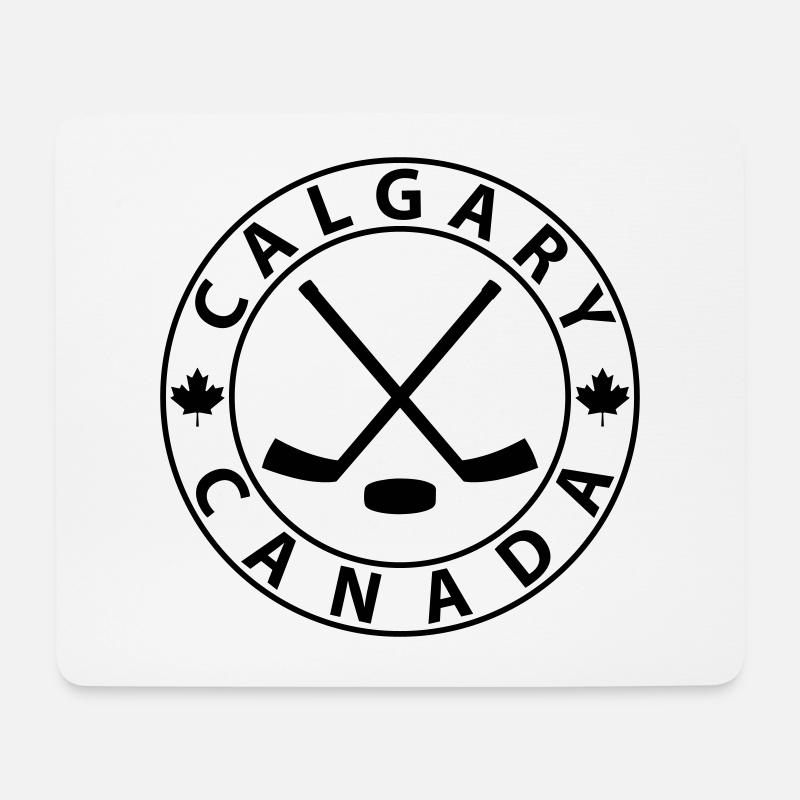 Calgary Eishockey - Mousepad (Querformat) - Weiß