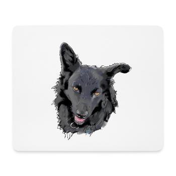 Mudi - Mousepad (Querformat) - Weiß - Vorne