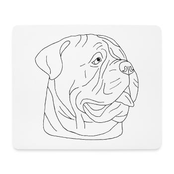 Bullmastiff - Mousepad (Querformat) - Weiß - Vorne