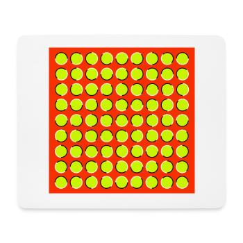 Illusion d’Optique - Cercles Mobiles - Tapis de souris (format paysage) - blanc - Devant