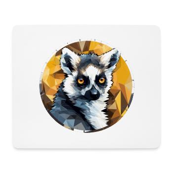Lémurien - Tapis de souris (format paysage) - blanc - Devant