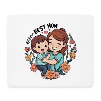 Best mom - Mouse Pad (horizontal) - white - Front