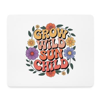 Hippie - Tapis de souris (format paysage) - blanc - Devant
