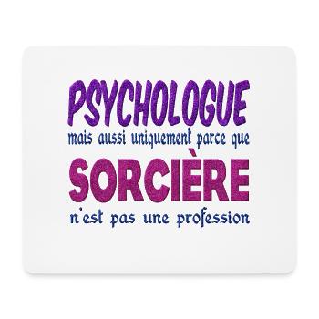 Psychologue Sorcière - Tapis de souris (format paysage) - blanc - Devant