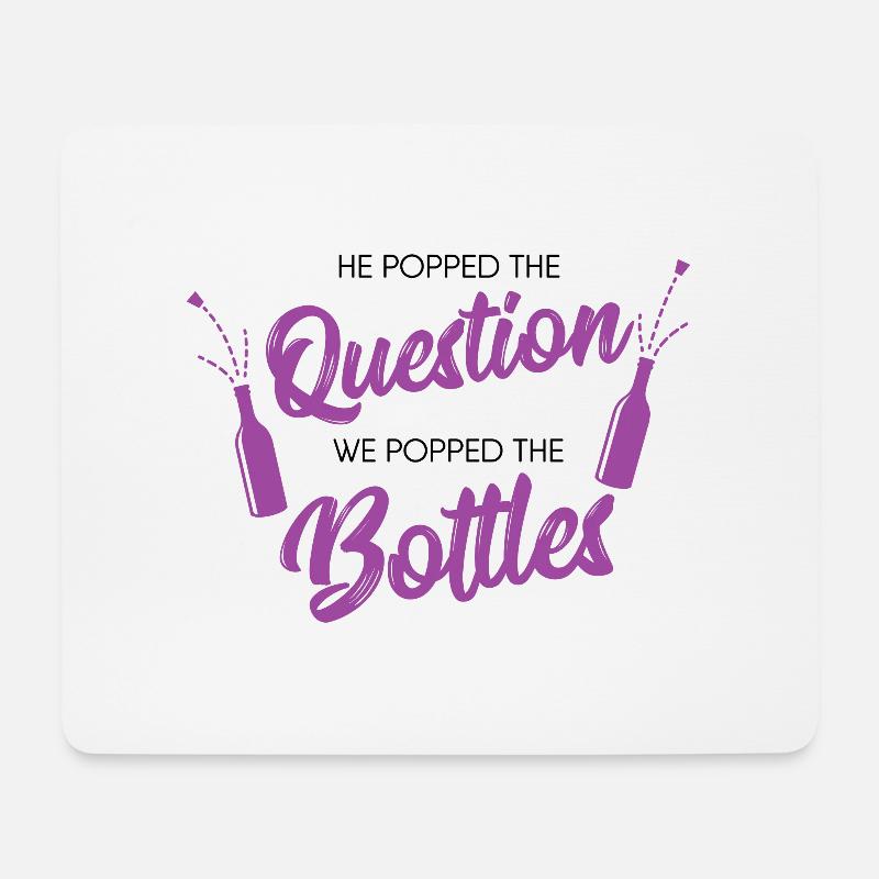 Junggesellinnenabschied Geschenk Hochzeit Braut - Mousepad (Querformat) - Weiß