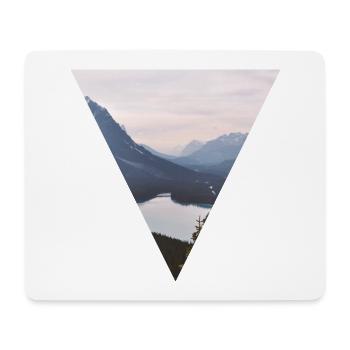 Berg - Mousepad (Querformat) - Weiß - Vorne