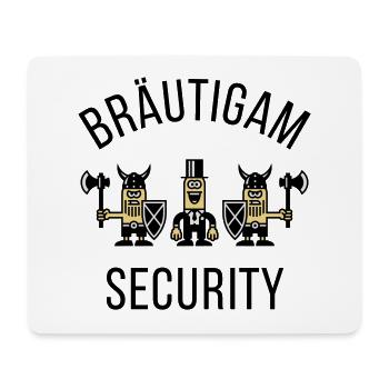 Bräutigam Security Wikinger (JGA / POS) - Mousepad (Querformat) - Weiß - Vorne