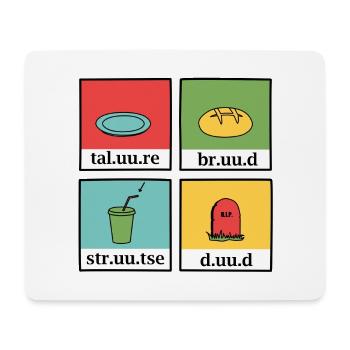 Reading board taluure bruud struud duud - Mouse Pad (horizontal) - white - Front