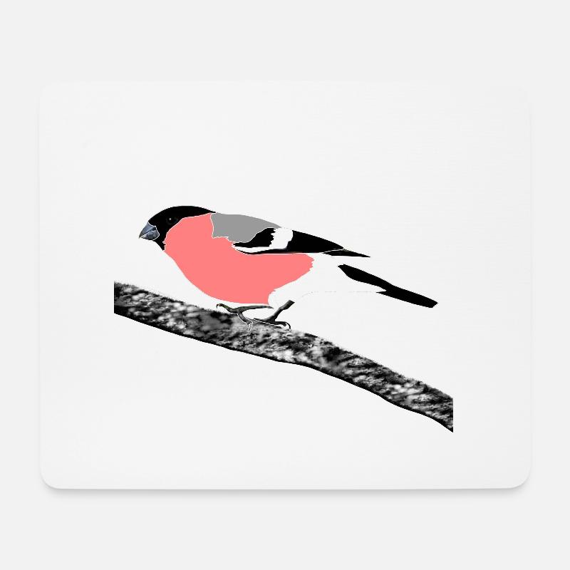 Gimpel - Mousepad (Querformat) - Weiß