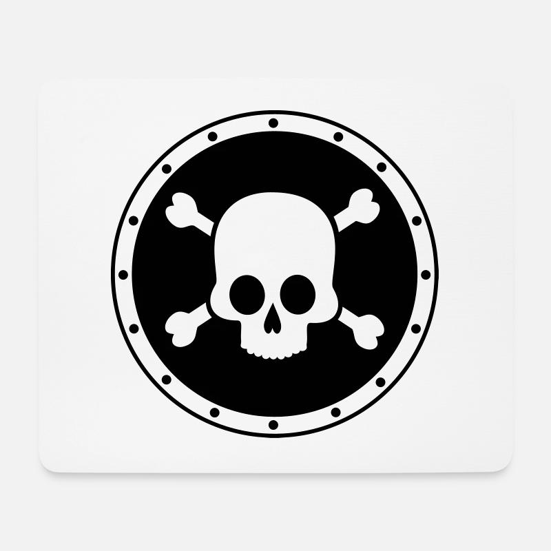Pirate - Skull - Mouse Pad (horizontal) - white