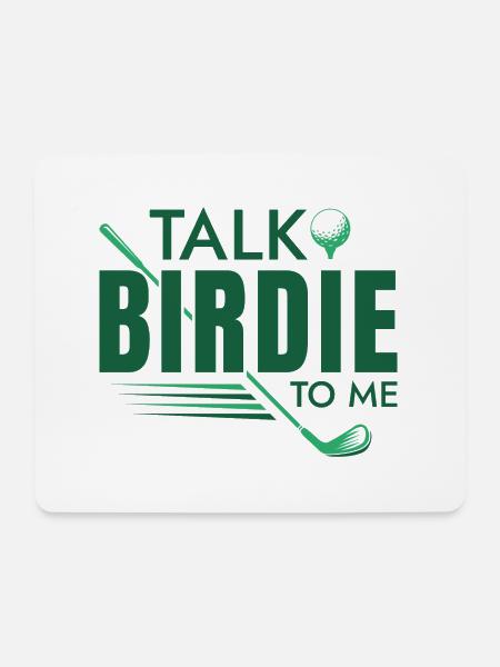 Sprechen Sie Birdie mit mir - Mousepad (Querformat) - Weiß