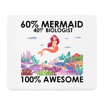 Mermaid Marine Biology Biology Ocean Sea - Mouse Pad (horizontal) - white - Front