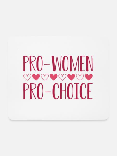 Pro Frauen Pro Choice - Mousepad (Querformat) - Weiß