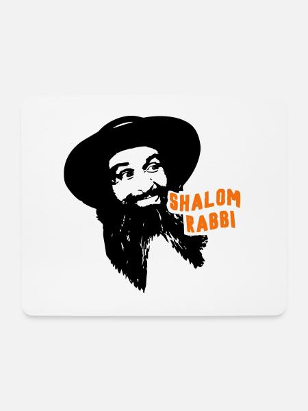 Shalom Rabbi Louis de Funès - Mousepad (Querformat) - Weiß