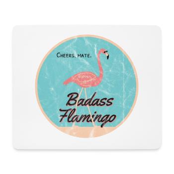 Vintage Badass Flamingo 2023 - Mouse Pad (horizontal) - white - Front