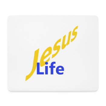 Jesus Life - Mousepad (Querformat) - Weiß - Vorne