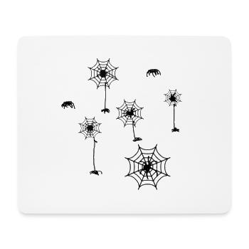 Spinnennetz, spinne, Netze, illustration - Mousepad (Querformat) - Weiß - Vorne