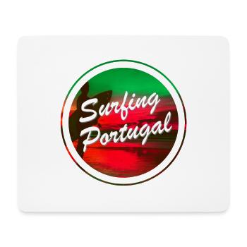 Surf Portugal - Tapis de souris (format paysage) - blanc - Devant