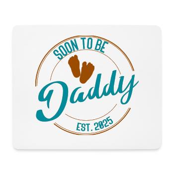 Soon to Be Daddy Gift for Expectant Fathers Colorful - Mouse Pad (horizontal) - white - Front