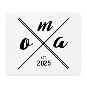 Grandma Est. 2025 – Cadeau pour les nouvelles grands-mères - Tapis de souris (format paysage) - blanc - Devant