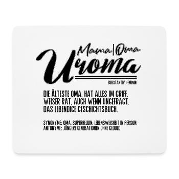 Uroma Definition Lustig Geschenk für Urgroßmütter - Mousepad (Querformat) - Weiß - Vorne
