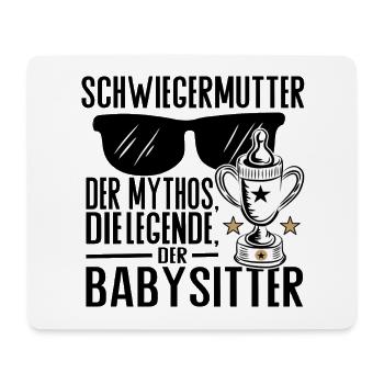 Schwiegermutter – Der Mythos, die Legende, der Bab - Mousepad (Querformat) - Weiß - Vorne