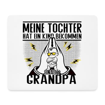 Endlich Opa – Tochter sei Dank! - Mousepad (Querformat) - Weiß - Vorne