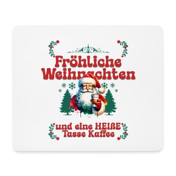 Tasse/verre de Noël - Tapis de souris (format paysage) - blanc - Devant