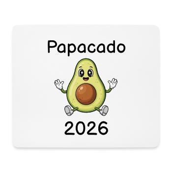 Papacado 2026 – Expectant Papa Avocado - Mouse Pad (horizontal) - white - Front