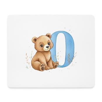 Supportez la lettre O - Tapis de souris (format paysage) - blanc - Devant