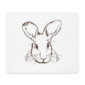 Rabbit - Mouse Pad (horizontal) - white - Front