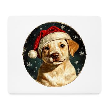 Border Collie Weihnachten - Mousepad (Querformat) - Weiß - Vorne