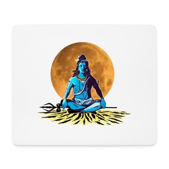 Lord Shiva Adiyogi - Mouse Pad (horizontal) - white - Front