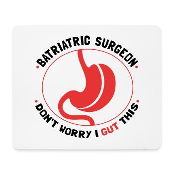 Magenoperation Design für Magenbypass Patient - Mousepad (Querformat) - Weiß - Vorne