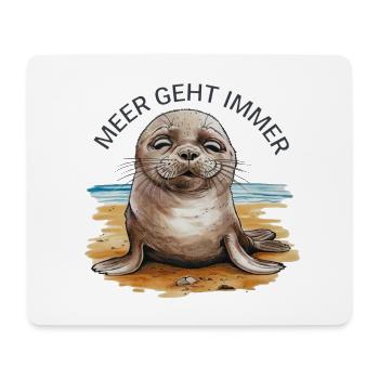 La mer fonctionne toujours - Tapis de souris (format paysage) - blanc - Devant