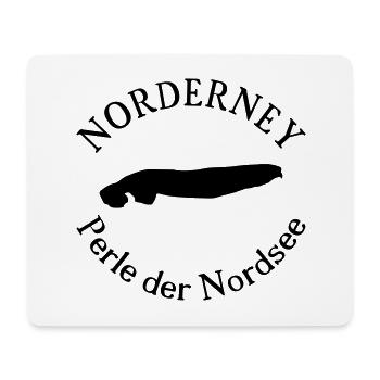 Norderney - Mousepad (Querformat) - Weiß - Vorne