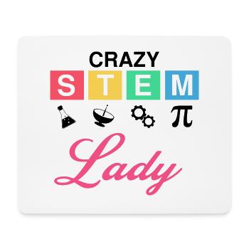 Steminist Science Design for Women Science - Mouse Pad (horizontal) - white - Front
