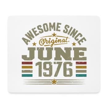 June 1976 Birthday Gift June 1976 June - Mouse Pad (horizontal) - white - Front