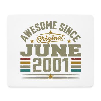 Juni 2001 Geburtstagsgeschenk Juni 2001 Juni - Mousepad (Querformat) - Weiß - Vorne