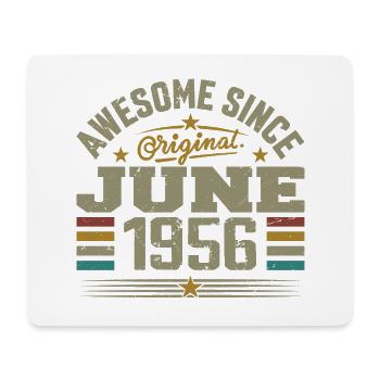 Juin 1956 Cadeau D’anniversaire Juin 1956 Juin - Tapis de souris (format paysage) - blanc - Devant