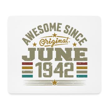 June 1942 Birthday Gift June 1942 June - Mouse Pad (horizontal) - white - Front