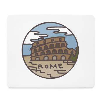 Rome (Italie) Illustration - Tapis de souris (format paysage) - blanc - Devant