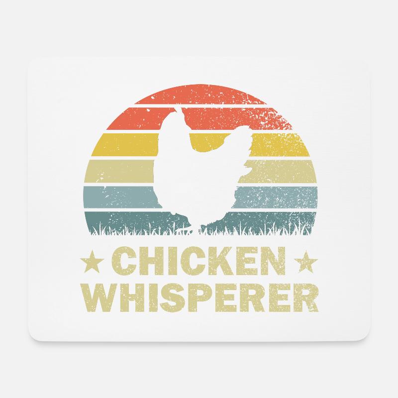 Chicken chickens - Mouse Pad (horizontal) - white