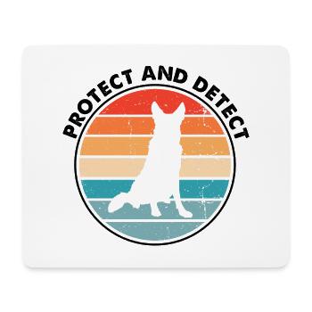 Design Deutscher Schäferhund Polizei Design - Mousepad (Querformat) - Weiß - Vorne
