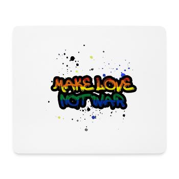 faire l’amour pas la guerre, arc-en-ciel, graffiti, art, art - Tapis de souris (format paysage) - blanc - Devant