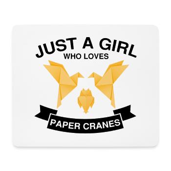 Japanese origami design and kirigami origami - Mouse Pad (horizontal) - white - Front