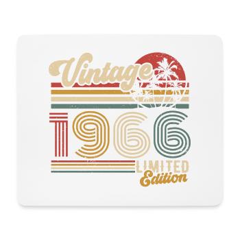 Vintage 1966 Vintage Retro Birthday Gift - Mouse Pad (horizontal) - white - Front