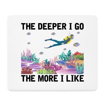Diving Adventure Divers Sea Ocean - Mouse Pad (horizontal) - white - Front