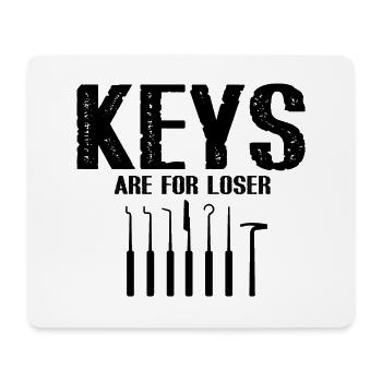 Les clés sont pour Looser Lockpicking Lock Picking - Tapis de souris (format paysage) - blanc - Devant